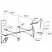 Fits LG TV model 19LE3300 Black Swivel & Tilt TV Bracket