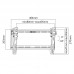 Fits LG TV model 37LG6000 Black Tilting TV Bracket