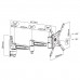 Fits LG TV model 37LG6000 Black Swivel & Tilt TV Bracket
