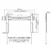Fits LG TV model 60SJ810V Black Flat Slim Fitting TV Bracket