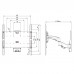 Fits LG TV model 50LN575V Silver Swivel & Tilt TV Bracket